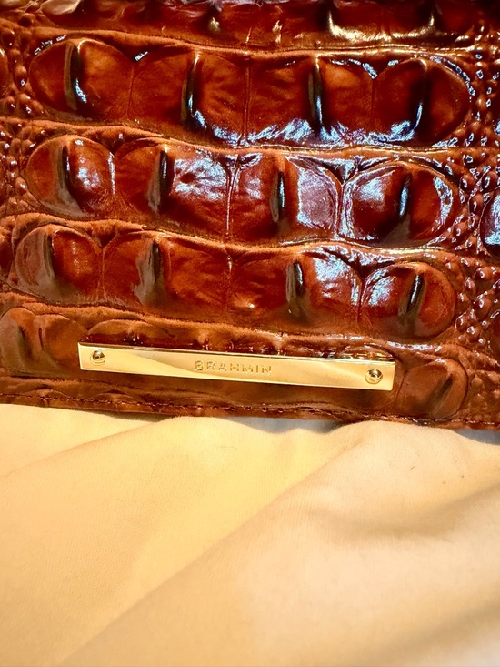 Brahmin Finley Satchel Melbourne Pecan & Ady Wallet - Picture 5 of 16